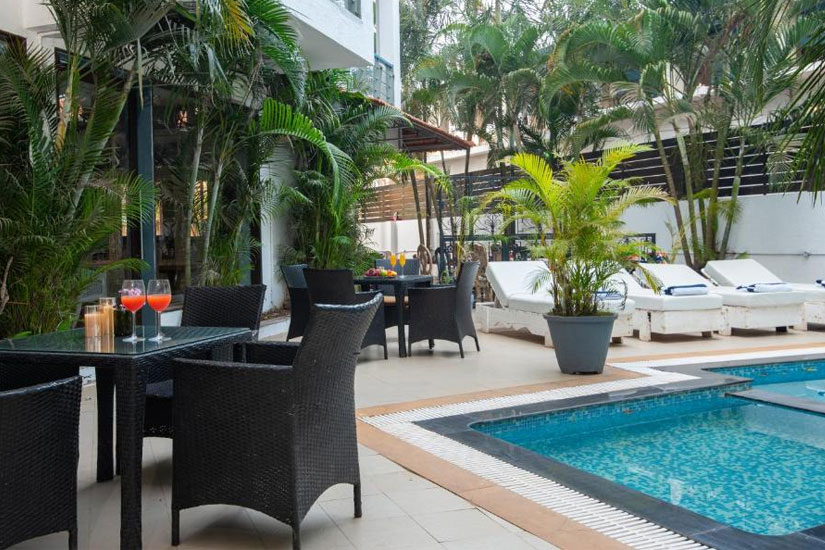 Living Room Boutique Hotel By Seasons, Vagator, North Goa | Best Deals for Goa Hotels and Resorts | Poolside Photo