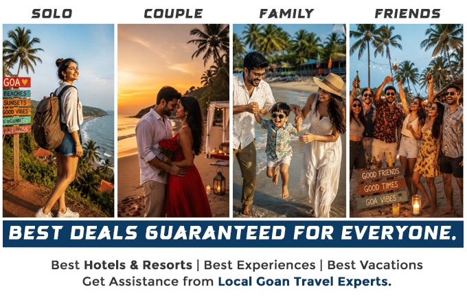 Talk to Local Goan Travel Experts on 09823472999 / 09823727999